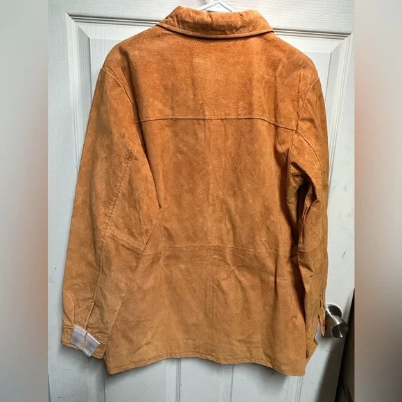 Genuine Leather QVC Dialogue Size Large Burnt Orange /Tan/Brown Color - Picture 7 of 8